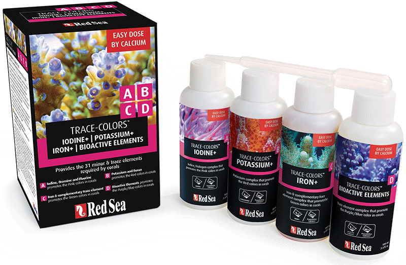 レッドシー トレースカラーズ A B C D セット 500ml 使用品 Red Sea Trace Colors ABCD Pro Pack 4x 500mL Complete Coral